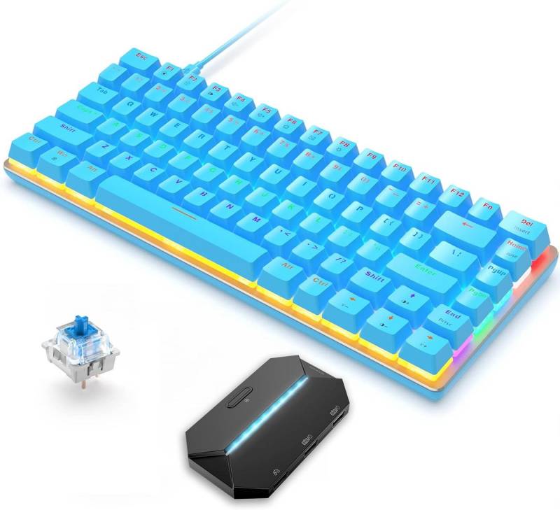 CROSS ZEBRA Regenbogen LED Hintergrundbeleuchtung Gaming-Tastatur (Anti-Ghosting-Technologie,Hochwertige Materialien maximale Präzision) von CROSS ZEBRA