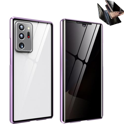 Techterio für Samsung S23 Ultra Privacy Case, Techterio für Samsung Handyhülle, Techterio Anti Peeping Handyhülle für Samsung S21 S22 S23 S24 Fe Plus Ultra (S21,violet) von CRTZHA