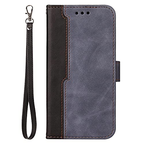 CSHNB Klapphülle fürs Handy Fall Compatible with Samsung Galaxy A02S. Flip-Geldbörse, Magnetverschluss Lederabdeckung mit Handgelenksschlitzenschutzabdeckung Handyschutz(Gray) von CSHNB