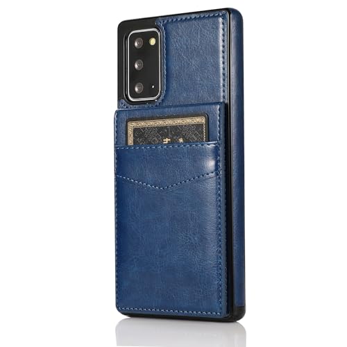 Handy-Klapphülle kompatibel mit Samsung Galaxy Note 20, PU-Leder, Retro, stoßfest, Handyhülle, Klapphülle, weiches TPU, hartes Polycarbonat, gemischte Schutzhülle von CSHNB