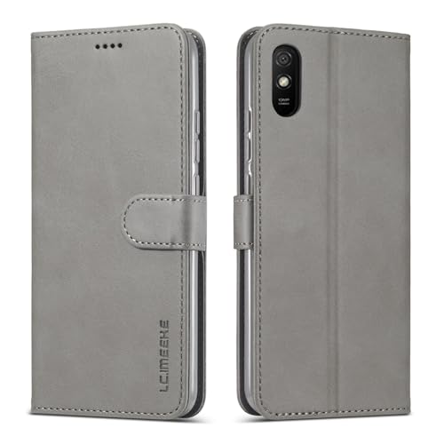 Klapphülle fürs Handy Compatible with Xiaomi Redmi 9A Redmi 9i Wallet Case with Card Holder,[TPU Shockproof Interior Protective Case] [Card Slot] [Kickstand] [Magnetic Closure] Leather Flip Cover Hand von CSHNB