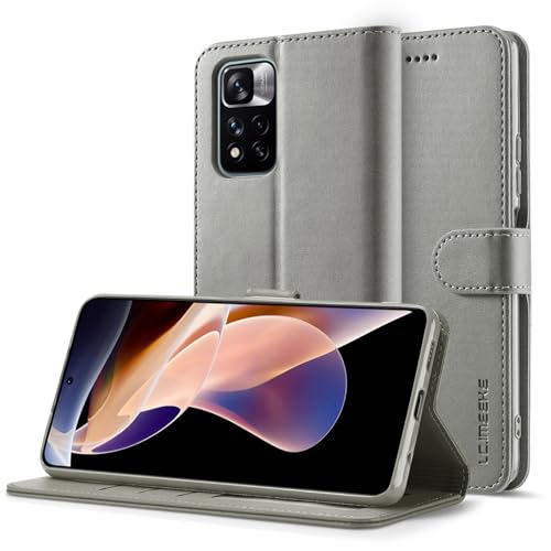 Klapphülle fürs Handy Compatible with Xiaomi Redmi Note 11 Pro Plus 5G Wallet Case with Card Holder,[TPU Shockproof Interior Protective Case] [Card Slot] [Kickstand] [Magnetic Closure] Leather Flip Co von CSHNB