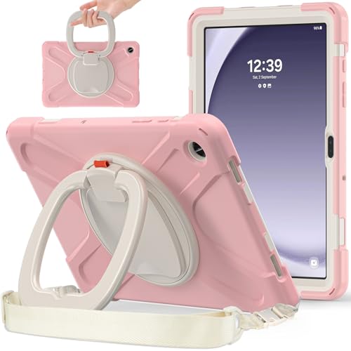 Tablet PC Hülle Case Compatible with Samsung Galaxy Tab A9 Plus 11inch 2023 SM-X210/X216/X218, Shockproof Sturdy Cover with 360 Rotating Kickstand,Hand/Shoulder Strap Tablet Heavy Duty Case Tab A9 Plu von CSHNB