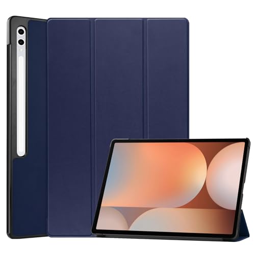 Tablet PC Hülle Compatible With Samsung Galaxy Tab S10 Ultra 14.6" 2024 SM-X920 Case Tri-Fold Smart Tablet Case, Lightweight Protective Case Hard PC Back Shell Slim Case Multi-Viewing Angles, Auto Wak von CSHNB