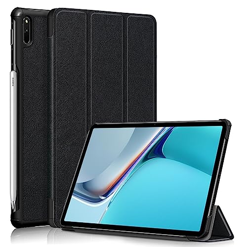 Tablet-Schutzhülle, kompatibel mit Huawei MatePad 27,9 cm (11 Zoll), dreifach gefaltete Smart-Tablet-Hülle, ultradünn, leicht, Stand-Hülle, harte PC-Rückseite, Folio-Schutzhülle, automatische von CSHNB