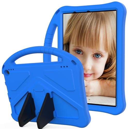 Tablet PC Hülle Kinderhülle, kompatibel mit Kindle Fire HD10 (2023), Tablet-Hülle, leichte, kinderfreundliche EVA-Schutzhülle, sturzsicherer, schlagfester Schutzgriff, Ständerabdeckung mit Schultergur von CSHNB