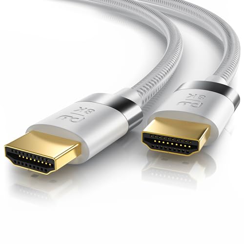 CSL - 16k HDMI Kabel 2.1-0,5m - 16k@30Hz 8k@60Hz 4k@120Hz - UHD II - Ultra High Speed Ethernet 48Gbps - HDMI 2.1 8k 16k / 2.0 4k - HDR 10+ eARC 3D VRR - Gaming TV PS5 Xbox von CSL-Computer