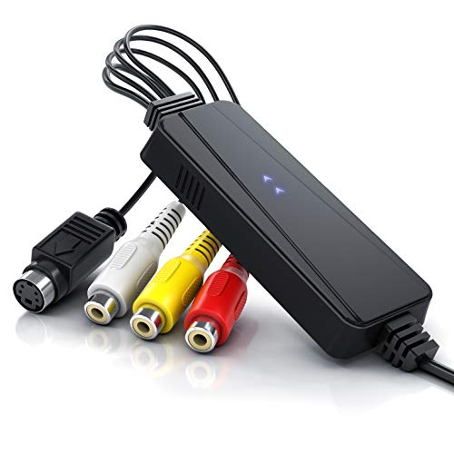 CSL - USB Video Grabber, Audio Video Konverter zum Digitalisieren von VHS und Hi8 Kassetten, Video Capture Adapter kompatibel mit Windows von CSL-Computer
