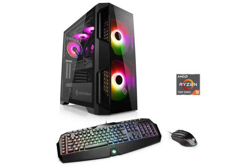 CSL Aqueon A99347 Extreme Edition Gaming-PC (AMD Ryzen 9 7950X3D, NVIDIA GeForce RTX 4070, 32 GB RAM, 1000 GB SSD, Wasserkühlung) von CSL