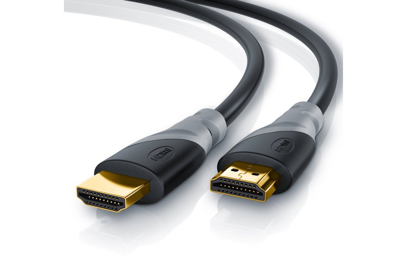 CSL HDMI-Kabel, 2.0b, HDMI Typ A (1500 cm), 4K UHD, Full HD, 3D, 3-fach geschirmt, High Speed mit Ethernet - 15m von CSL