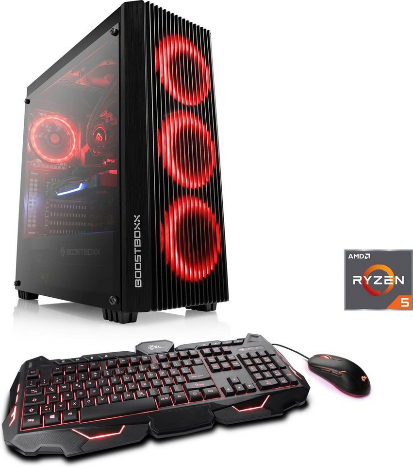 CSL HydroX L8117 Gaming-PC (AMD Ryzen 5 3600, Radeon RX 6600 XT, 16 GB RAM, 500 GB SSD, Wasserkühlung) von CSL