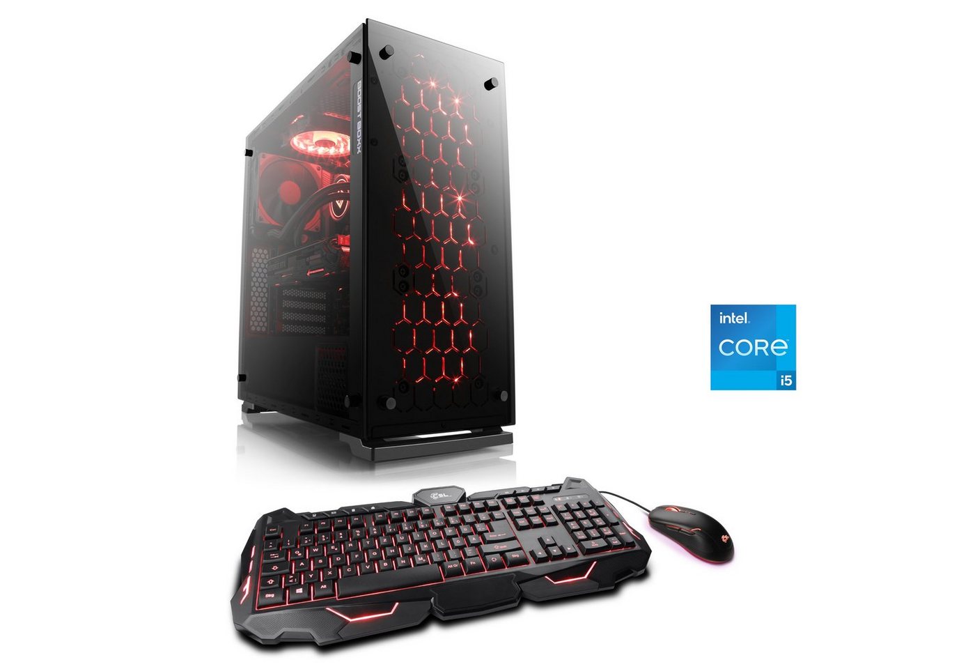 CSL HydroX V25120 Gaming-PC (Intel® Core i5 12400F, NVIDIA GeForce RTX 3050, 16 GB RAM, 1000 GB SSD, Wasserkühlung) von CSL