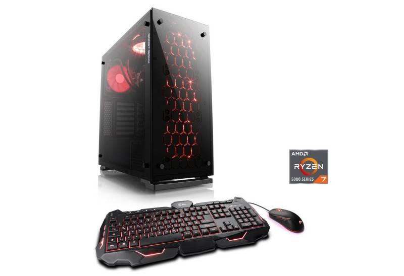 CSL HydroX V28120 Gaming-PC (AMD Ryzen 7 5700G, AMD Radeon Graphics, 16 GB RAM, 1000 GB SSD, Wasserkühlung) von CSL