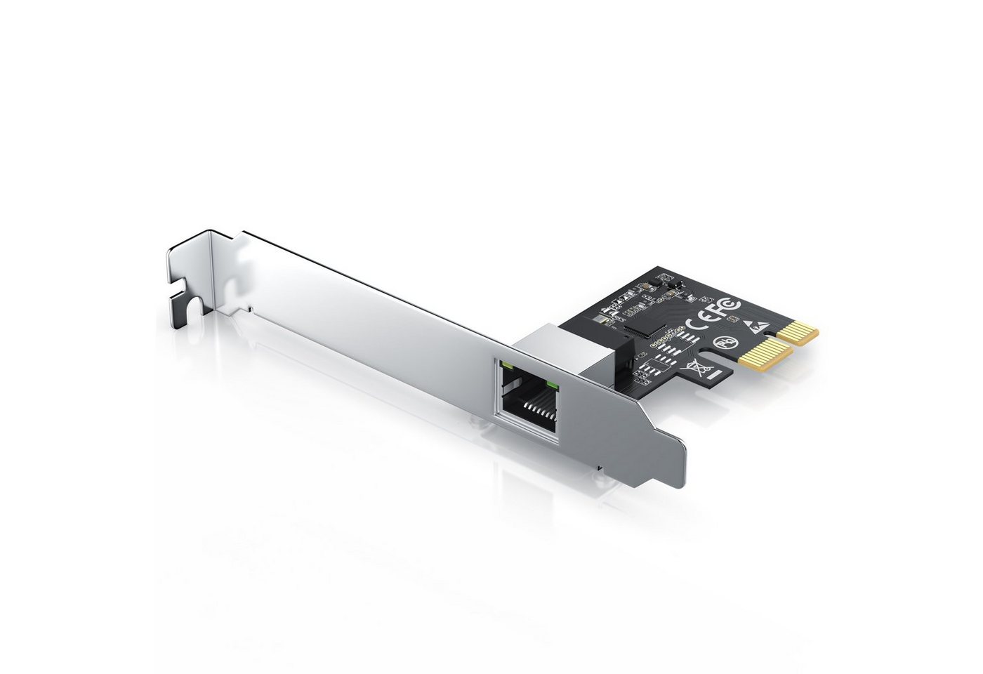 CSL PCI-Express zu Ethernet Adapter für Windows und Linux, Netzwerk-Adapter, 2,5G Base-T PCIe-Netzwerkkarte, 2500 / 1000 / 100 Mbit /s von CSL
