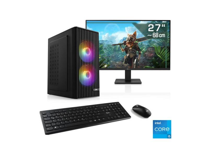 CSL Spectrum V25190 PC (27 Zoll, Intel® Core i5 12400F, GeForce RTX 3050, 32 GB RAM, 1000 GB SSD, Luftkühlung) von CSL