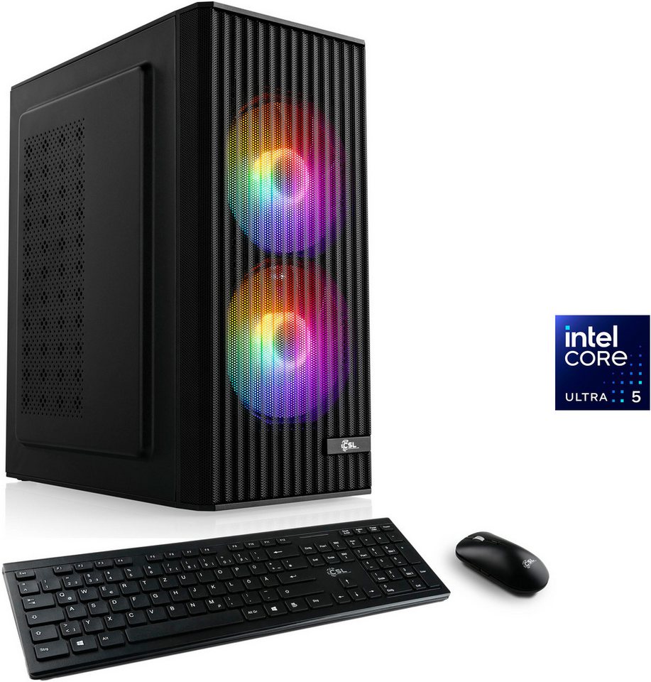 CSL Spectrum V25332 Gaming-PC (Intel® 245K, 32 GB RAM, 1000 GB SSD, Luftkühlung) von CSL