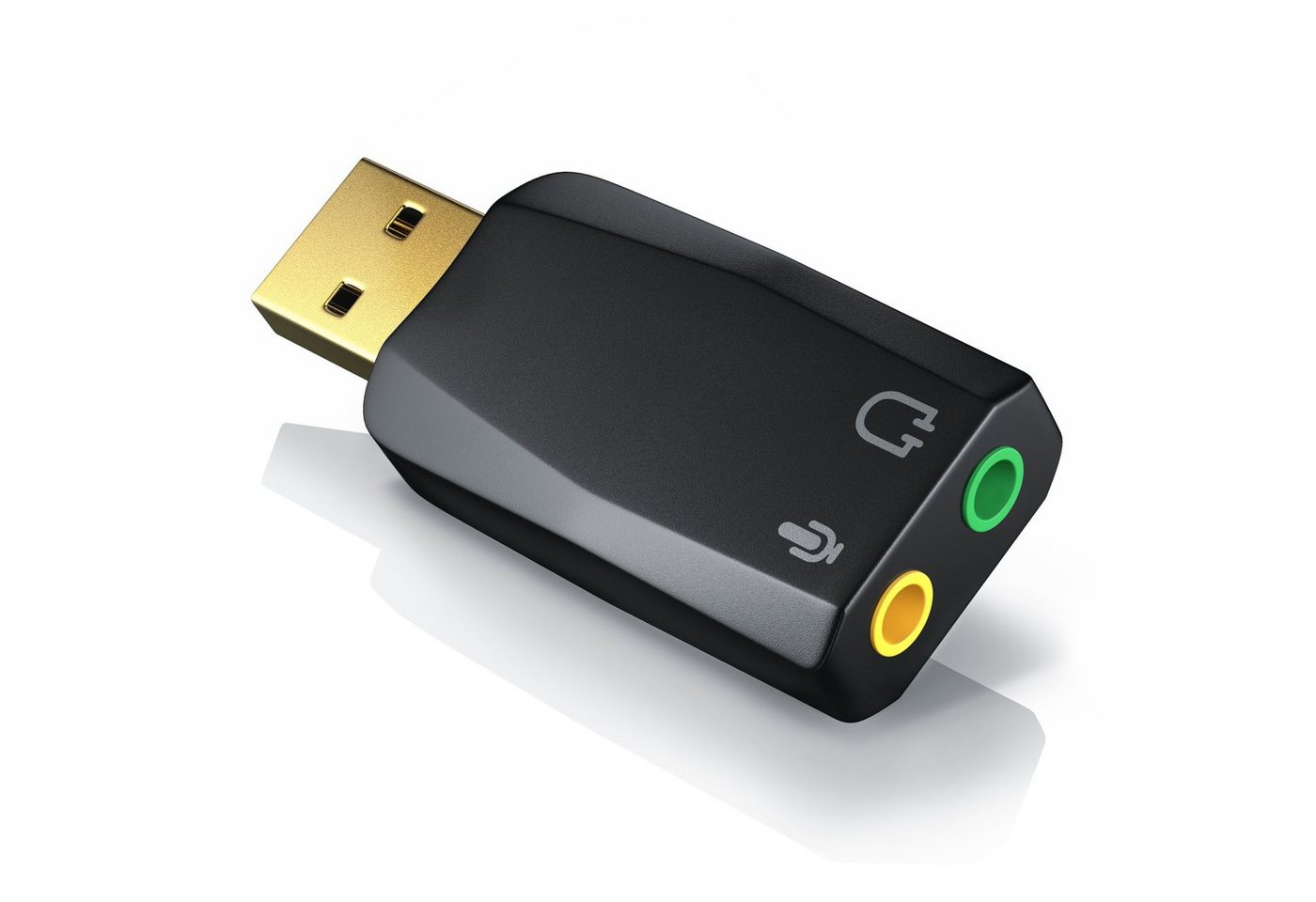 CSL USB-Soundkarte 5.1 Kanäle, Extern, 5.1 Virtual Surround, Line-Out & Mikrofon-In Anschlüsse von CSL