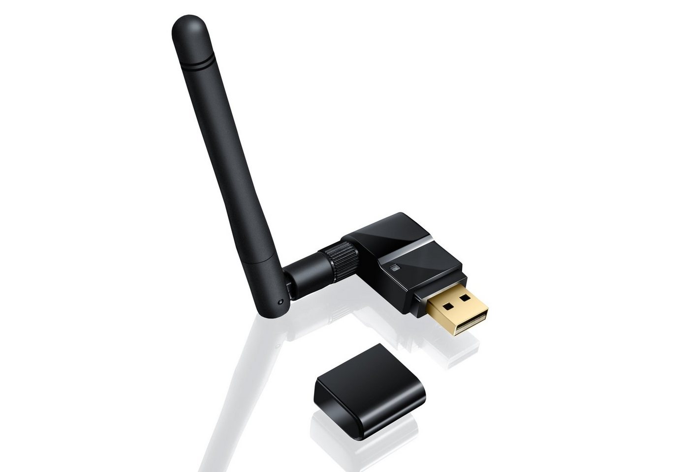 CSL WLAN-Dongle, 300 Mbit/s WiFi Stick mit Antenne 802.11n/b/g, SMA, hohe Reichweite von CSL