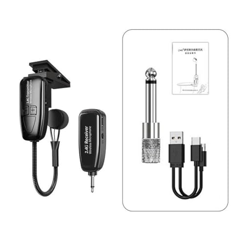CTDWNT Saxophon-Mikrofon UHF-Instrumente Soundempfänger Sender 29,9 m Reichweite V2t0 Saxophon Orchester für Trompeten von CTDWNT