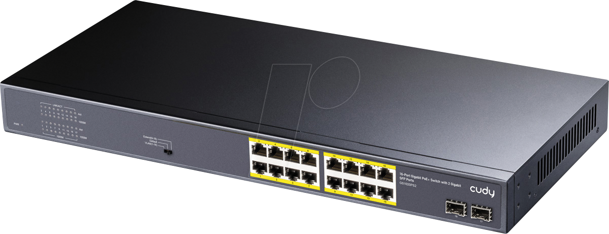 CUDY GS1020PS2 - Switch, 18-Port, Gigabit Ethernet, PoE+, SFP von CUDY