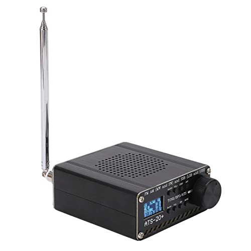 CUEI Tragbares Radio, Vollband-Funkempfänger für FM-, AM-, MW-, S- und SSB-Signal, Kompaktes AM-FM-Radio mit Aluminiumlegierungsgehäuse, USB-Kabel und Antenne für Radioempfang und -übertragung von CUEI
