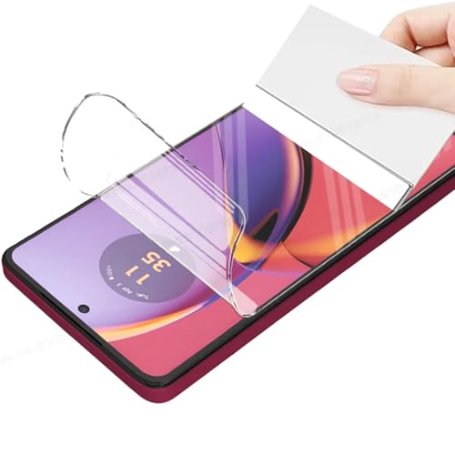 CUFEREDU 2pcs flexibler vorderer Bildschirmschutz für Motorola Edge 50 Neo 5G 6.4" 3D Hydrogel Folie transparentes TPU film explosionsgeschützt nicht gehärtetes Glas von CUFEREDU