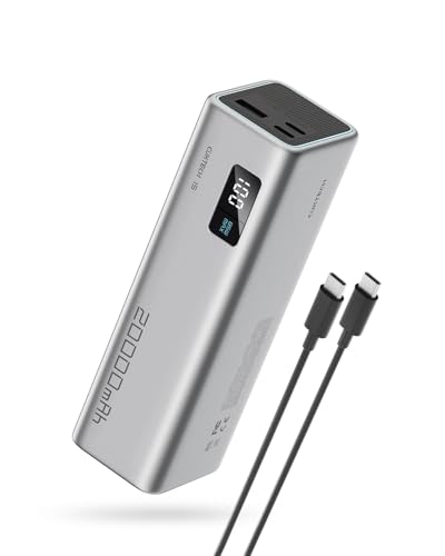 CUKTECH Power Bank, Powerbank 20.000 mAh mit Digitales Display, 85W Max Schnellladefunktion mit 3 Anschlüsse, Powerbank USB C PD 3.0 für MacBook, iPad, iPhone 15, S24, xiaomi 14 und mehr von CUKTECH