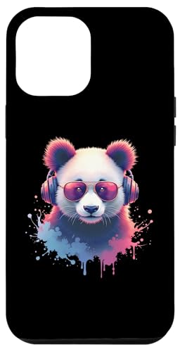 Hülle für iPhone 14 Plus DJ Panda - Cooler Pandabär mit Sonnenbrille & Kopfhörer von CUTE DJ ANIMALS X DJ Tiere Sonnenbrille Kopfhörer