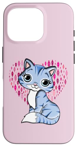 Hülle für iPhone 16 Pro NIEDLICHES KITTY CAT LIVES MATER-KLEID von CUTE KITTY CAT LIVES MATER APPAREL & Co.