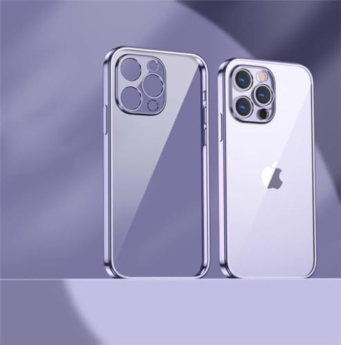 CUTSUGOK-Plating Clear Transparent Soft Case für iPhone 15 14 13 12 11 Pro Max 15 14 Plus stoßfeste ultradünne Abdeckung, T2, für iPhone XS von CUTSUGOK