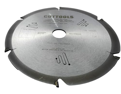 Sägeblatt für Zementfaserplatten mit Diamantspitze, 160 mm, 6T (für Festool TS55 Säge) von CUTTOOLS