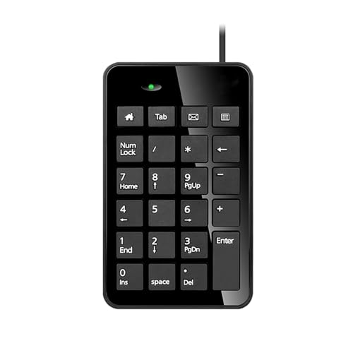 CVZQTE 23 Tasten Numerische USB Zahlentastatur Tastenkappe Laptop Desktop PC Computer Digital Numpad von CVZQTE