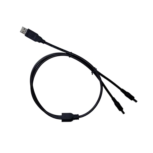 CVZQTE USB auf DC5521 Ladekabel mit 5,5 x 2,1 mm Spitzensplitter für Lautsprecher, Router, Lüfter, Ladestromversorgung von CVZQTE