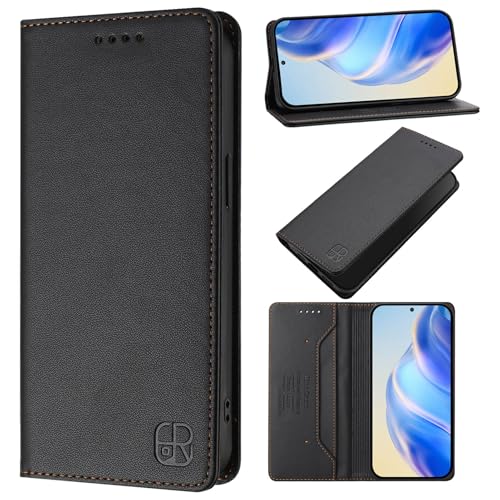 CWEIYUSHU Cover Kompatibel mit Google Pixel 8 5G Hülle,Kompatibel mit Google Pixel 8 5G Brieftasche mit Magnetverschluss Hülle Black von CWEIYUSHU