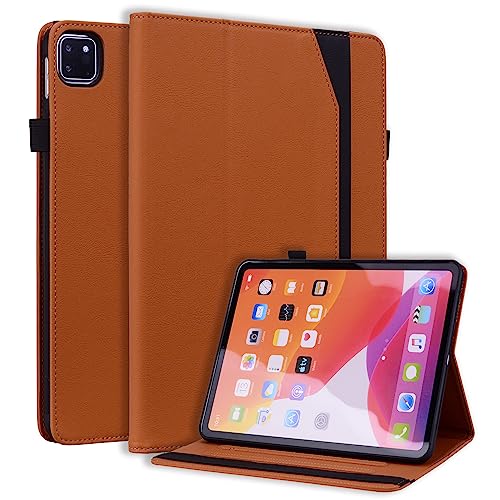 CXTCASE Hülle für iPad Pro 11 Zoll (Modell 2022/2021/2020/2018)/iPad Air 4/Air 5,Intelligent Tablet Schutzhülle mit Ständer Funktion und Auto Schlafen/Wachen für iPad Air 4/iPad Air 5,Braun von CXTcase