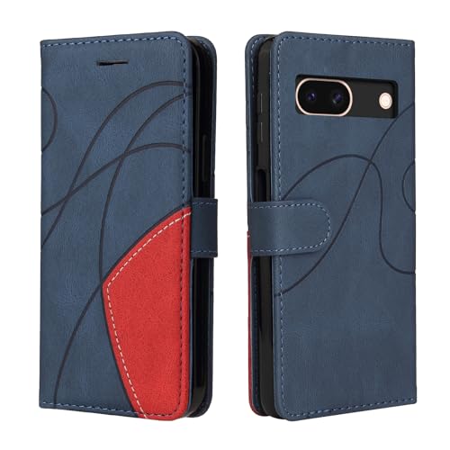 CXTcase Handyhülle für Google Pixel 8a, Flip PU Leder Hülle Google Pixel 8a Cover, Modisch Flip Case Google Pixel 8a Handytasche Schutzhülle, Blau von CXTcase