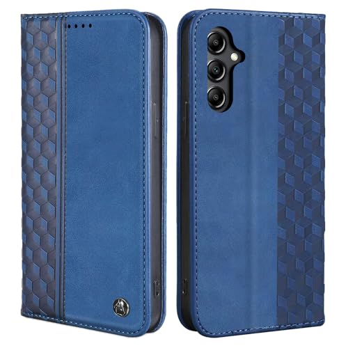 CXTcase Handyhülle für Samsung Galaxy A25 5G Hülle, Lederhülle Flip Case für Samsung Galaxy A25 5G, PU Leder Stoßfeste Magnetische Schutzhülle Tasche für Samsung Galaxy A25 5G, Blau von CXTcase