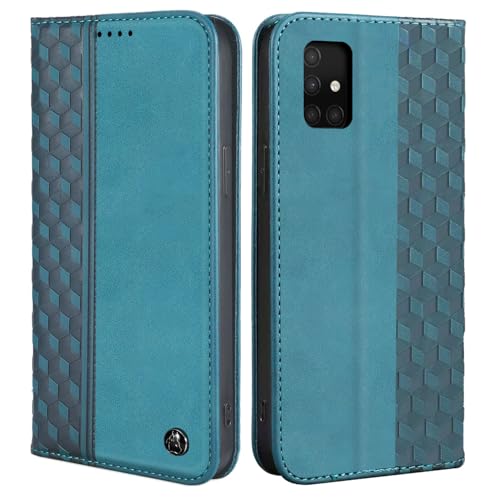 CXTcase Handyhülle für Samsung Galaxy A71 4G Hülle, Lederhülle Flip Case für Samsung Galaxy A71 4G, PU Leder Stoßfeste Magnetische Schutzhülle Tasche für Samsung Galaxy A71 4G, Grün von CXTcase