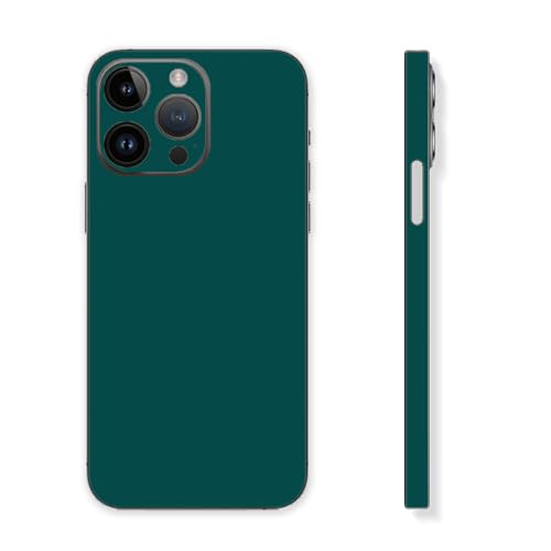 Skin Wrap für iPhone 15 Pro, Vinyl-Aufkleber, kompatibel mit iPhone 15 Pro, Schutzfolie für Handyrückseite, Kamera, Rahmen, nicht Handyhülle (Grün) von CXWITHY