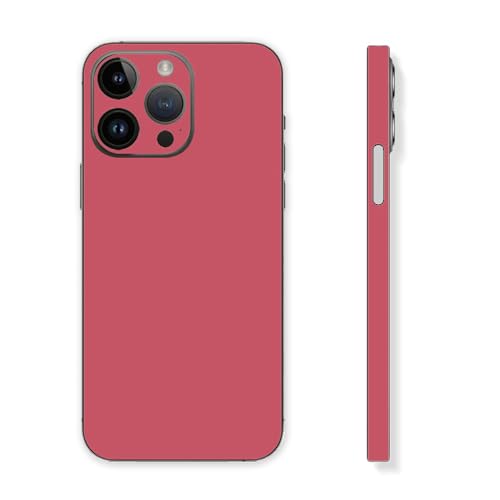 Skin Wrap für iPhone 15 Pro Max, Vinyl-Aufkleber, kompatibel mit iPhone 15 Pro Max, Schutzfolie für Handyrückseite, Kamera, Rahmen, nicht Handyhülle (Rot) von CXWITHY