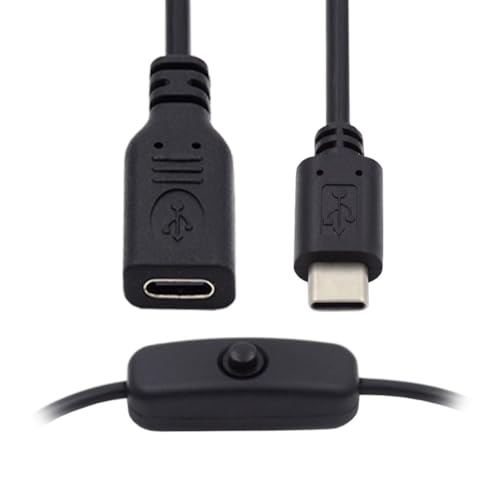 CY-Kabel USB-C mit Ein-/Ausschalter USB Typ C Stecker auf Buchse für Laptop-Tastatur Raspberry Pi 4B von CY