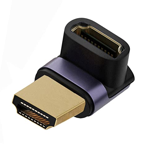 YC° CY 8K Kabel HDMI Stecker auf HDMI 2.1 Buchse Vertikal 90 Grad nach oben abgewinkelt UHD Verlängerungsadapter Unterstützung 8K 60hz HDTV von CY