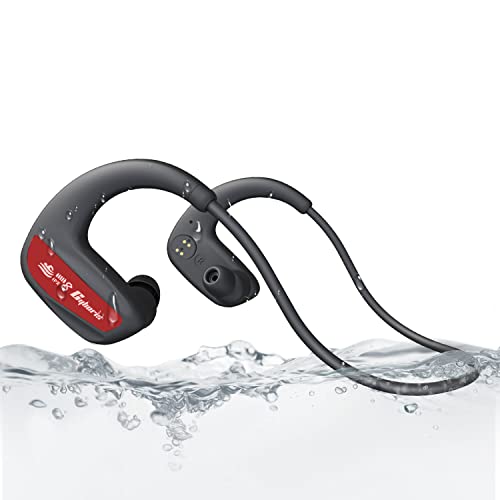 CYBORIS wasserdichte Kopfhörer Schwimmen, Bluetooth Kopfhörer In-Ear IPX8 MP3 Kopfhörer 16GB - Mit Knochenschall wasserdichte Lautsprecher, Kabellose Sportkopfhörer für Laufen, Tauchen, Schwimmen von CYBORIS