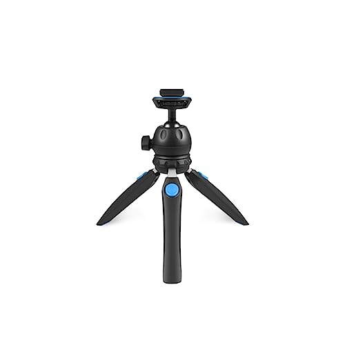 CYBUCH 1 x VLOG Live Stabilisator, Stativ, Steady Shot Anti-Shake, Halterung mit Telefonclip, Blau von CYBUCH