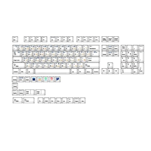 CYILPR 127Keys Profil PS Photoshops Tastenkappen PBT DyeSublimation Tastenkappen Für Mechanische Tastaturen PS Photoshops Tastenkappen von CYILPR