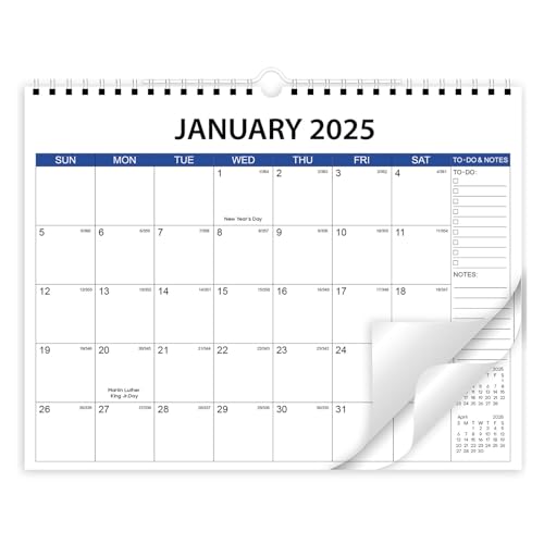 Wandkalender 2025 12-Monats Kalender Von Januar 2025 Bis Dezember 2025 Twin Coil Bindung Monatskalender 2025 von CYILPR