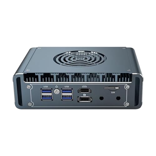 CYMINILMDPC Firewall-Router Micro-PC-Server Pentium Silver N5105 aus Aluminium mit 4-fachem i226-Lüfter Micro-PC Firewall-Appliance-Server PVE-Computer Firewall Mini-PC, HDMI/DP/2,5G LAN von CYMINILMDPC