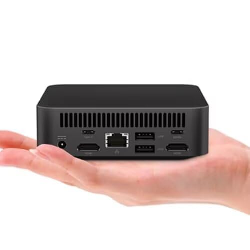 CYMINILMDPC Mini-Gaming-PC 𝐈𝐧𝐭𝐞𝐥 i7-1185G7 (bis zu 4,8 GHz) Mini-Desktop-Computer Dessert-Workshop Barebone-Taschen-PC NUC Metallgehäuse Unterstützt 4K@60HZ HDMI2.0 * 2+Typ-C*2 von CYMINILMDPC