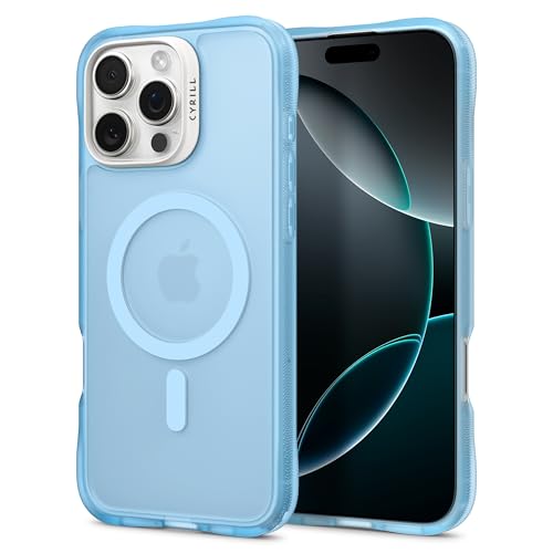 CYRILL von Spigen UltraSheer Mag Hülle Kompatibel mit iPhone 16 Pro Max (2024) - Baby Blue von CYRILL