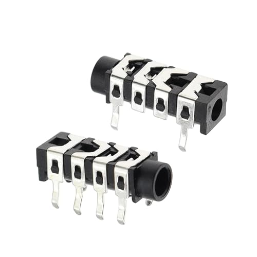 100Pcs 3.5mm 6Pin Stereo Headphone Audio Jack Earphone Socket Audio Socket PJ313 The 4 Section Of the 6 pin CZAOINCU von CZAOINCU